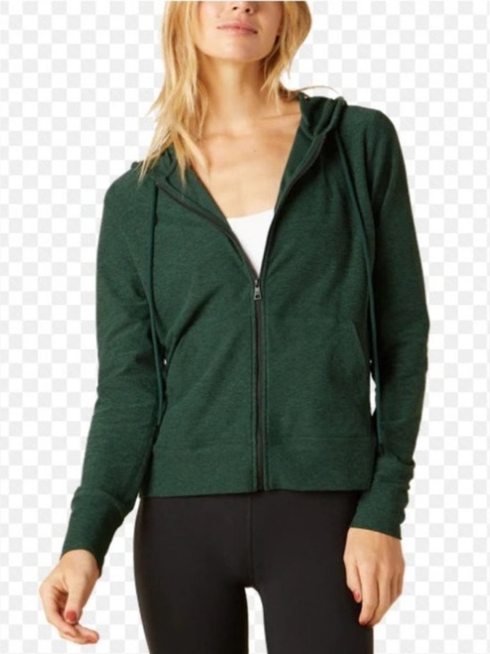 Beyond Yoga Tops - BEYOND YOGA Spacedye Everday Zip Up Hoodie Green Small